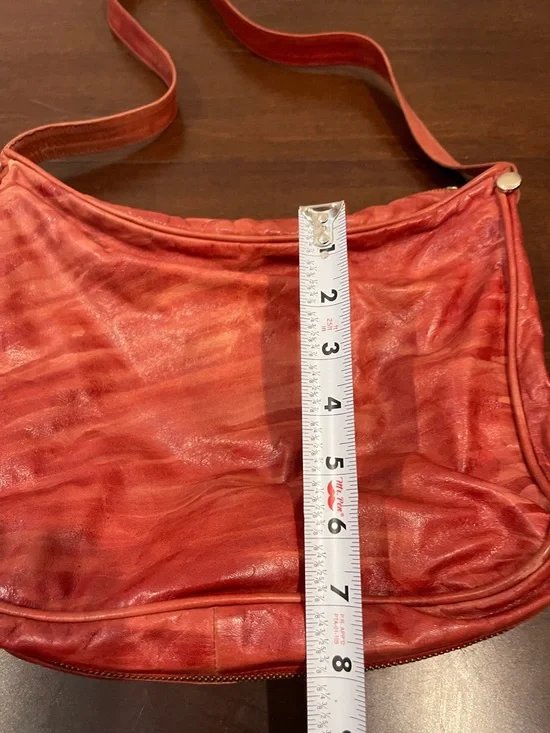 miss max red orange shoulder purse - Picture 3 of 13